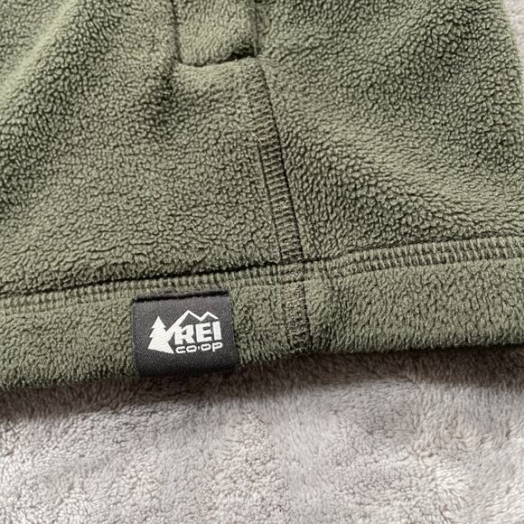 REI Coop Jacket Mens XXL Green Full Zip Fleece Outdoor Hiking Performance Active - Picture 5 of 7